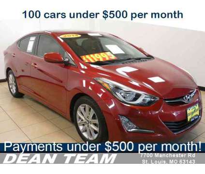 2014 Hyundai Elantra Limited is a Red 2014 Hyundai Elantra Limited Car for Sale in Saint Louis MO