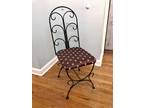 Wrought iron dining chairs