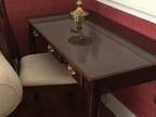 Mahogany desk with matching chair