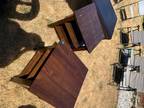 Brown end tables