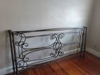 King size metal headboard and footboard