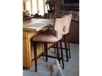 Leather bar stools