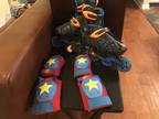 Roller Blades Kids size 2-5 With knee and elbow pads