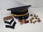 Oak Ridge Military Institute academy Officers Hat / Badge & Ribbons Pins