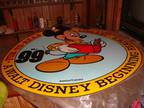 Rare 5 Mickey Mouse 2 Sided Signs MUST SEE!