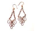 Copper Chandelier Earrings