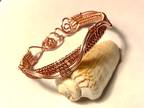 Copper Wire Weave Cuff Bracelet