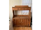 All wood Cabinet with 2 doors and 3 drawers. Amish made