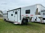 2022 Exiss 8' wide 4 horse w/ 12' living quarters and hayrack 4 horses