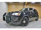 2018 Ford Explorer Police AWD Red/Blue Visor and LED Lights, Dual Partition