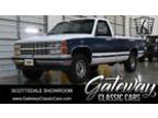 1990 Chevrolet Silverado 1500 C2500 Blue and White 1990 Chevrolet Silverado 350