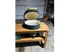 Big Green Egg In Acacia Table