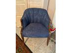 Blue accent chair