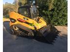 2008 Caterpillar 277c Multi Terrain Loader Skid Steer Cab Heat Air