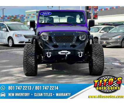 2018 Jeep Wrangler Unlimited for sale is a Purple 2018 Jeep Wrangler Unlimited Car for Sale in Murray UT