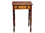 fine sheraton cherry one drawer work table sewing stand side accent 1820 antique