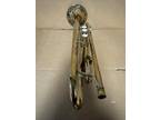 Getzen 300 Series Brass Trumpet w/Case and Mouth Piece Dent Inside Bell Section