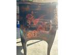 Maitland Smith Attributed Painted Chinoiserie Bombe Louis XV Style Commode