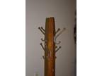 Antique Oak Coat Hat Rack, Stand