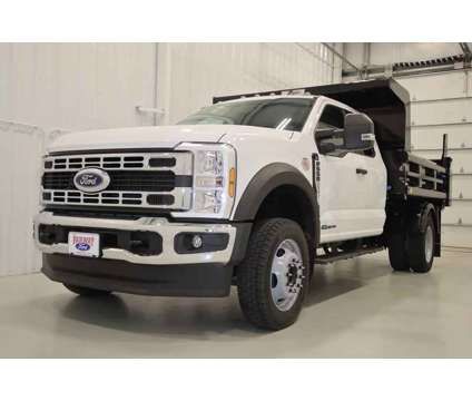 2024 Ford F-550SD XL w/9ft. Rugby Hard Hat PTO Dump 4WD DRW is a White 2024 Ford F-550 Car for Sale in Canfield OH