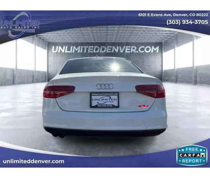 2014 Audi A4 for sale is a White 2014 Audi A4 3.2 quattro Car for Sale in Denver CO