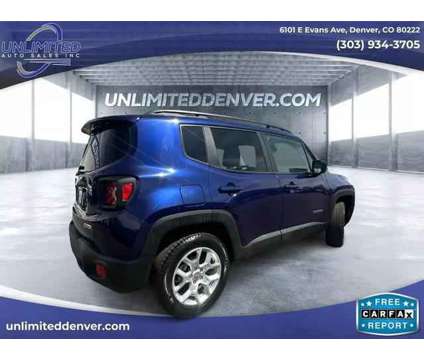 2017 Jeep Renegade for sale is a Blue 2017 Jeep Renegade Car for Sale in Denver CO