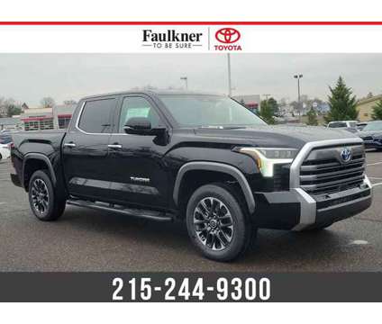2024 Toyota Tundra Limited Hybrid CrewMax 5.5' Bed is a Black 2024 Toyota Tundra Limited Hybrid in Trevose PA