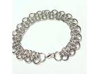 Silver Dragon Steps Chainmaille Bracelet