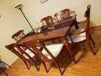 Long Dining Table Set for Sale
