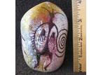 Satava Art Glass ~ Petroglyph Rock ~ Paperweight ~~~*