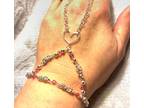 Silver Byzantine Chainmaille Heart Slave Bracelet