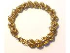 Rosetta Chainmaille Bracelet in 2 Tone Gold