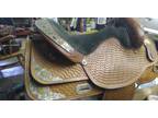 Royal King Saddle with matching bridle and breast strap