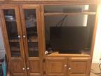 Oak entertainment center