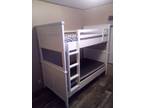 White bunk bed
