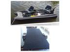 Bass pro shop pond prowler II 10 foot and trailer plus extras