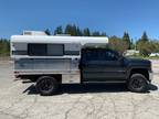 2017 GMC Sierra 3500 4WD DBL SRW SLE w/ 2018 New Alaskan Camper 8.5" 44" Dinette