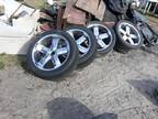 4 american racing 22"rims w 2 brand new tires