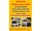 Indoor Yard, Estate, Flea Sale Saturday, Oct 12, 2019 8 a.m. - 2 p.m.