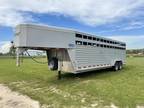 2023 Trails West 24 Foot Hot Shot Livestock Trailer Stock