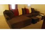 Dark Grey Sectional sofa with chaise lounge