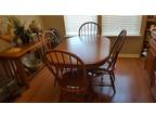TELL CITY Dining room set Table 6 Chairs and Hutch