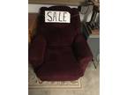 Two Burgundy Recliners