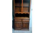 Oak Wood Dining Room Hutch