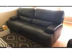 Reclyning leather couch and matching chair