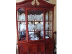Beautiful dining room set... includes china cabinet, with dual sections.