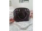 Hello kitty rare black satchel small purse euc