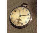 Blaine Hamilton 14k solid rose gold pocket watch with rose and yellow link