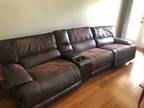 Power Reclining Leather Sectional