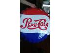 Vintage Antique Pepsi Cola Bottle Cap Sign